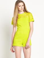Thumbnail for your product : River Island Amy Cage Playsuit - Yellow