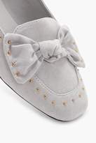 Thumbnail for your product : boohoo Bow & Stud Trim Loafers