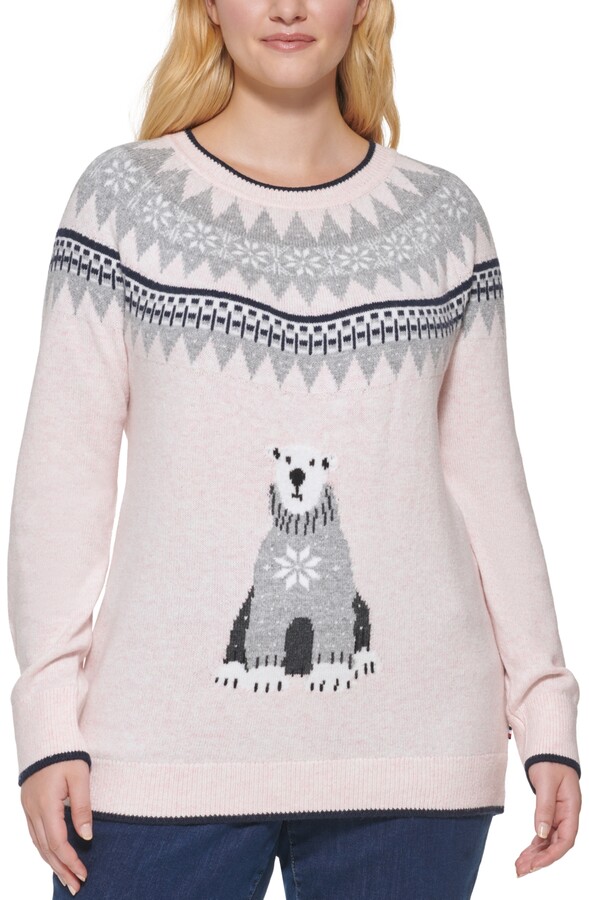 plus size fair isle sweater