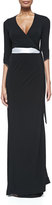 Thumbnail for your product : Diane von Furstenberg 3/4-Sleeve Long Wrap Dress