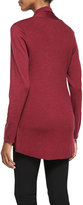 Thumbnail for your product : Eileen Fisher Angled-Front Merino Jersey Cardigan