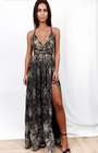 bb exclusive jasmine glitter formal dress black