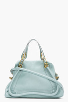 Thumbnail for your product : Chloé Mint Leather Medium Paraty Shoulder Bag