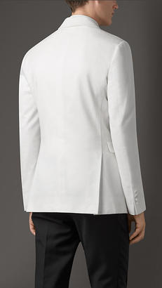 Burberry Slim Fit Cotton Half-canvas Evening Jacket