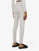Thumbnail for your product : Odolls Collection Skinny mid-rise velvet jogging bottoms