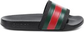 Thumbnail for your product : Gucci Children Web stripe rubber slides