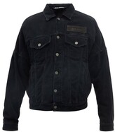 Thumbnail for your product : Palm Angels Logo-patch Cotton-corduroy Jacket - Black