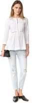 Thumbnail for your product : Elizabeth and James Jacqueline Long Sleeve Gathered Top