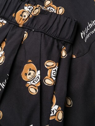 Moschino Teddy Bear motif cotton pyjama shirt