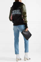 Thumbnail for your product : Opening Ceremony Embellished Leather-trimmed Shell Bomber Jacket
