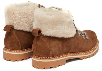 Montelliana Camelia Shearling Lined Suede Boots - Womens - Tan