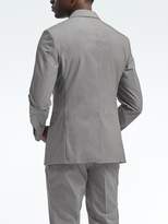 Thumbnail for your product : Banana Republic Slim Gray Micro-Stripe Wool-Cotton Suit Jacket
