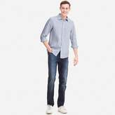 Thumbnail for your product : Uniqlo MEN Premium Linen Checked Long Sleeve Shirt