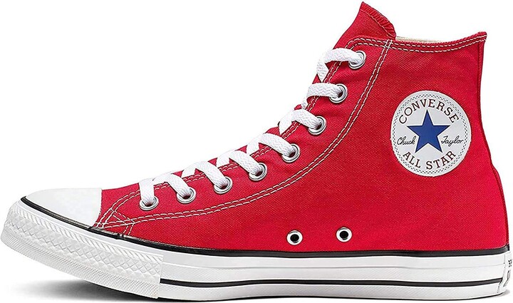 red high top sneakers