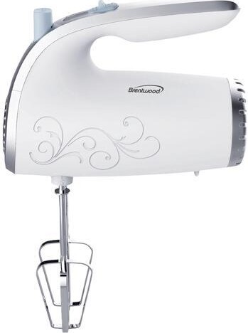 Brentwood Appliances 5 Speed Hand Mixer (White) HM-48W