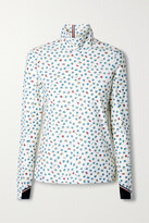 Thumbnail for your product : MONCLER GENIUS + 3 Moncler Grenoble Printed Stretch-jersey Turtleneck Top - White