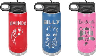 2pk Colby Kids' Stainless Steel 12oz Water Bottles Blue/Blue - Ello