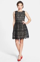 Thumbnail for your product : Soprano 'Fancy Lace' Skater Dress (Juniors)