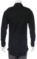 Thumbnail for your product : G Star Defend Longline Faux Leather-Trimmed Shirt