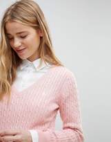 Thumbnail for your product : Jack Wills V-Neck Cable Knit Jumper