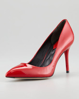 Thumbnail for your product : Brian Atwood Malika Pointed-Toe Patent Leather Pump, Red
