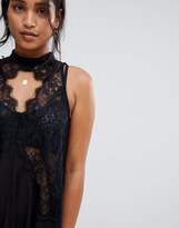 Thumbnail for your product : Free People Tell Tale Heart sheer lace swing dress