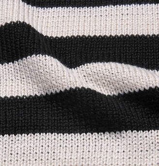 The Elder Statesman Striped Silk Sweater
