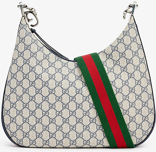 Gucci Attache large messenger bag in blue GG Crystal canvas