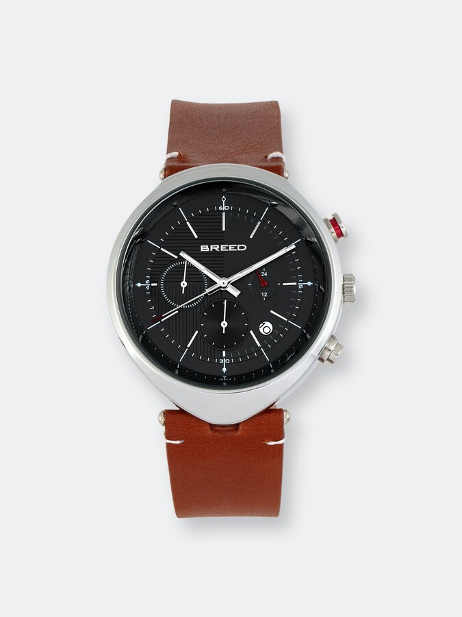 Breed Watches Breed Tempest Chronograph LeatherBand Watch w/Date