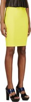 Thumbnail for your product : McQ Chartreuse Stretch Pencil Skirt