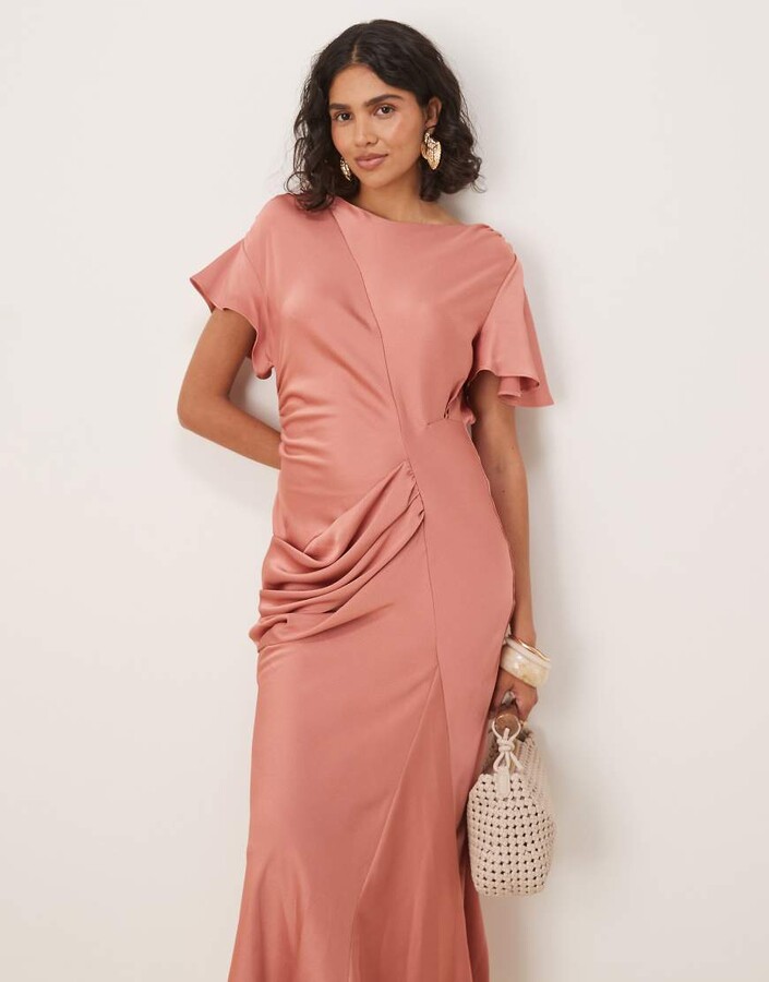 Balloon Sleeve Asos Dusty Pink Dress ASOS Dresses Asos Design High