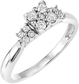 Cherish Always Diamond Engagement Ring in 10k White Gold (1/3 Carat T.W.)