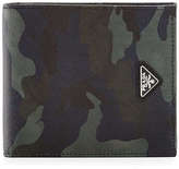 Thumbnail for your product : Prada Camo-Print Saffiano Leather Wallet, Blue
