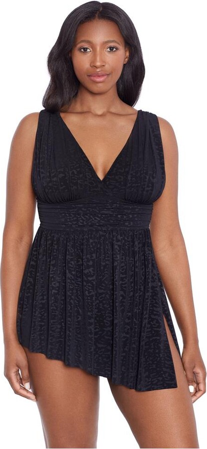 Longitude by Mimi Flamingo Women's Goddess Flyaway Swim Dress