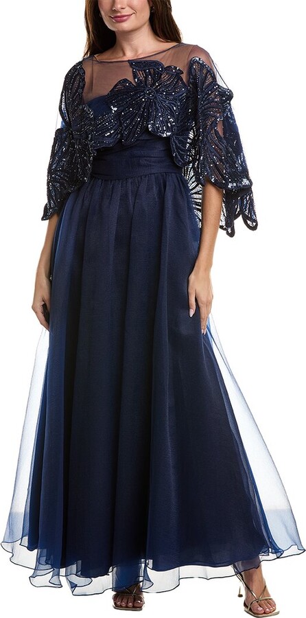 Theia Beaded Dress ShopStyle