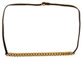 Thumbnail for your product : Miu Miu Leather Chain-Link Belt