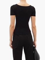 Thumbnail for your product : Lemaire Scoop-neck Jersey T-shirt - Black