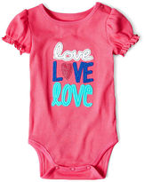 Thumbnail for your product : JCPenney Okie Dokie Short-Sleeve Graphic Bodysuit - Girls newborn-9m