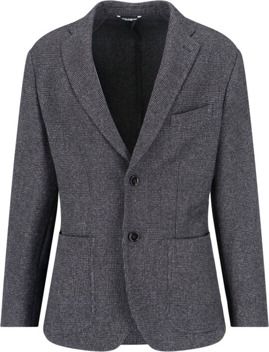 Dolce & Gabbana Prince Of Wales Single Breasted Blazer