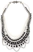 Thumbnail for your product : Tom Binns Crystal & Pearl Collar Necklace Silver Crystal & Pearl Collar Necklace