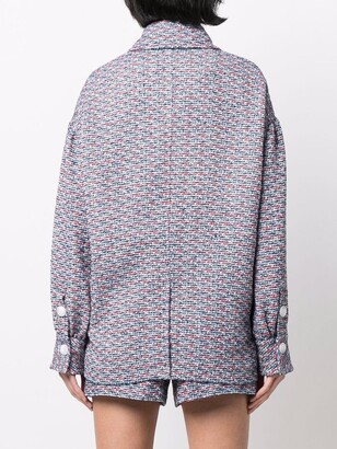Diane von Furstenberg Tweed Shirt Jacket