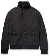 Thumbnail for your product : Valstar Valstarino Slim-Fit Suede Bomber Jacket