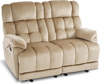 MCombo Medium Power Lift Recliner Chair Sofa with Extra Wide Footrest for  Elderly People, Fabric 7575 (Brown)
