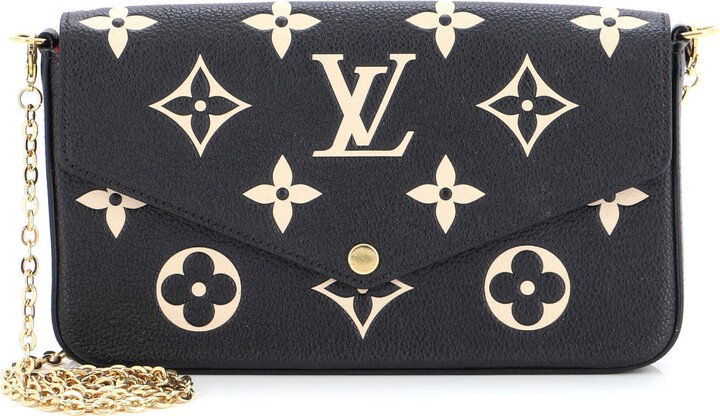 Louis Vuitton Black Monogram Empreinte Felicie Pochette