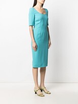 Thumbnail for your product : Dolce & Gabbana Scoop-Neck Short-Sleeve Dress