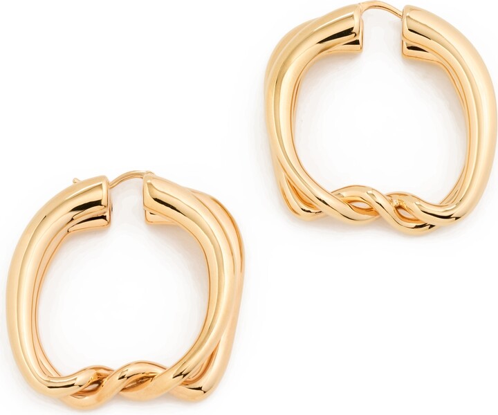 Jacquemus Les Petites Creoles Nodi Earrings