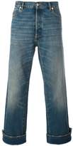Thumbnail for your product : Maison Margiela turn-up cuffs cropped jeans
