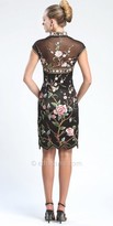 Thumbnail for your product : Sue Wong Scalloped hem floral cocktail dresses