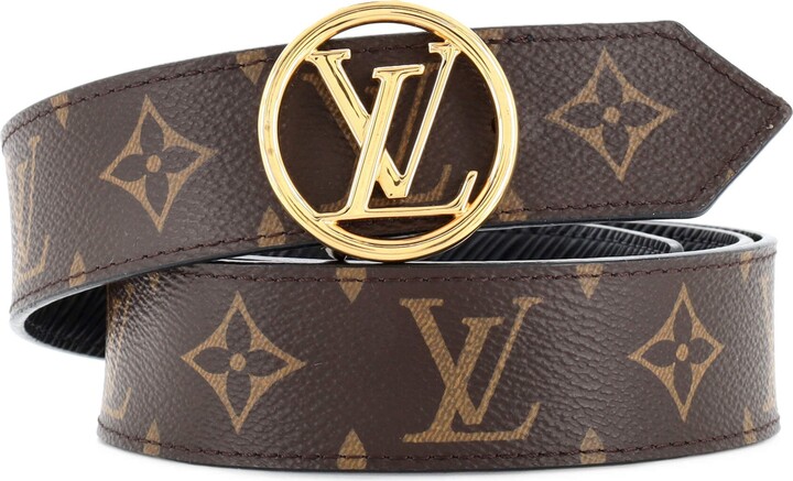 Shop Louis Vuitton DAMIER COBALT Lv Initiales 40Mm Reversible Belt
