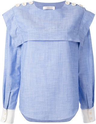 ChloÃ© buttoned sailor blouse